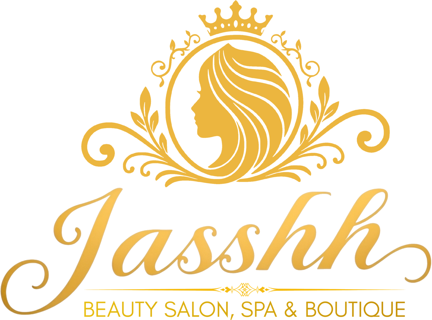 Jasshh Beauty Salon, Spa & Boutique gold crest logo